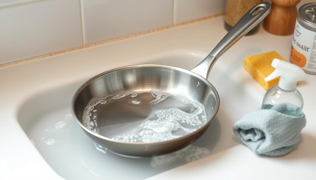 Non-Stick Pan Cleaning